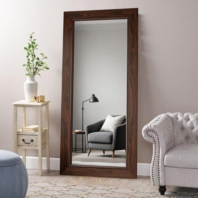 Rustique Frame Pine Floor Mirror