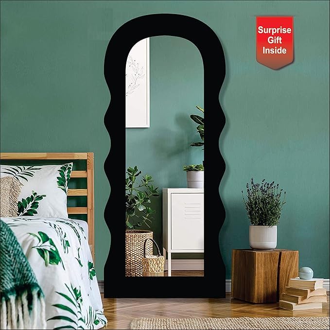 Contour Noir Pine Standing Mirror - Image 5